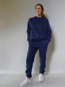 Vintage 70s unused S - M blue tracksuit sloppy joe warm men women ‘Atheltique’  - Bild 1 von 9