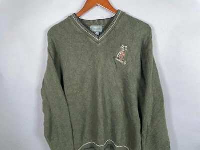 De Colección Bolsa de Golf Haggar Tour Cuello en V Suéter Adulto Medio Verde Algodón Hecho en EE. UU. Foto 1 de 4