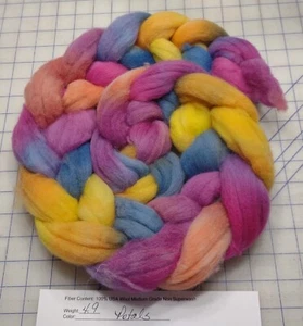 USA Medium Grade Wool Combed Top Roving Spinning Felting Knitting Petals - Picture 1 of 1