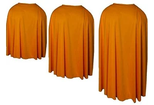 Unisex Erwachsene orange Superheld Umhang Kostüm Zubehör [3 Längen] - Bild 1 von 1