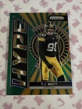 2023 Prizm T.J. Watt "Green Prizm Hype" #H-14 Pittsburgh Steelers