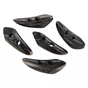 Natural Horn Toggles,Polish Tooth Horn for Coats & Jackets,Toggle Buttons - Picture 1 of 4