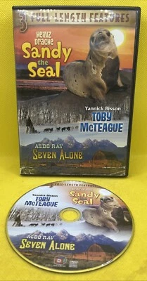Sandy The Seal, Toby McTeague & Seven Alone (DVD, 2009, 3 Features Films) - Image 1 of 4