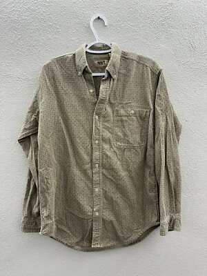 Camisa Territorio del Noroeste Talla Pequeña Nueva con Etiquetas Naturals Para Hombres Abotonada Pana Marrón Foto 1 de 4