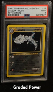 Neo Genesis 1st Edition Steelix PSA 9 HOLO (7637) 15/111 Pokemon - Picture 1 of 1