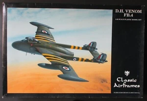 Classic Airframes 1/48th Scale D.H. Venom FB.4 Kit No. 4110 in open box - Picture 1 of 2