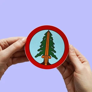 Twin Peaks Sticker, Bookhouse Boys patch, tv prop, david lynch, agent cooper - Imagen 1 de 4