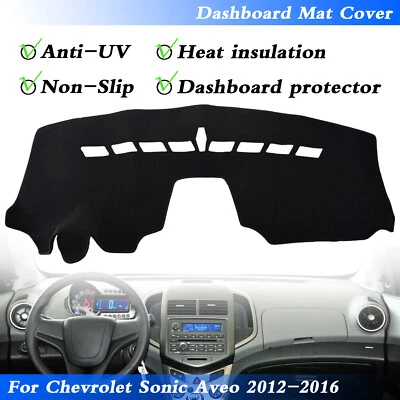 Alfombrilla de tablero cubierta de tablero para Chevrolet Sonic Aveo 2012-2015 2016 A Foto 1 de 4