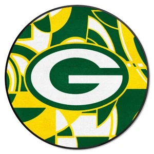 FANMATS 23268 Green Bay Packers Roundel Rug - 27in. Diameter Xfit Design - Picture 1 of 5