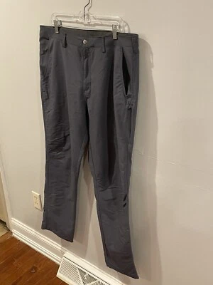 Мужские брюки Alpine Design 40x32 серые повседневные 5 карманов эластичные прямые повседневные - Изображение 1 из 4