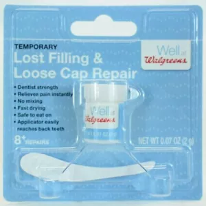 Reparación dental Walgreens Temprary - cavidad, empastes, diente suelto, corona - paquete de 3 - Imagen 1 de 4