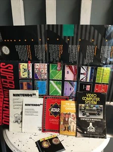 Nintendo und Atari Videospiel Anleitung und Einsatz Posten - Bild 1 von 4