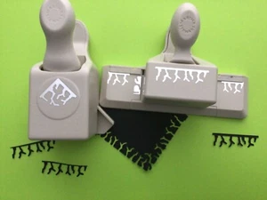 Very Rare Martha Stewart Halloween Crooked CRACKS Border edge & corner punches - Picture 1 of 3