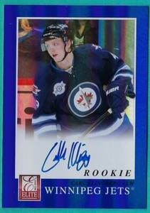 2011/12 Elite Rookie Autographs card # 220 of Carl Klingberg - Winnipeg Jets