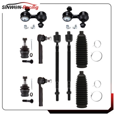 10 piezas para Subaru Legacy Outback 2005-2009 rótulas inferiores delanteras y extremo de varilla de amarre Foto 1 de 4