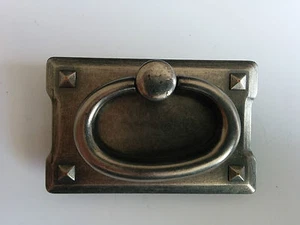 Ring Pull Handle, Silvered Pewter - Picture 1 of 1