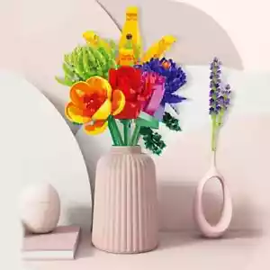 Creative Bouquet Plant Potted Michelia Flower Building Blocks Decoration Bricks - Picture 1 of 9