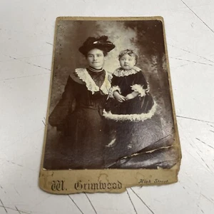 CDV Cabinet Studio Card Photograph Art c1870s W Grimwood High Street Goldrush - Picture 1 of 2