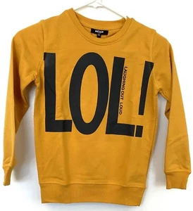 Sweater Kid's LOL Yellow Riot Club Laugh Out Loud! - Picture 1 of 8