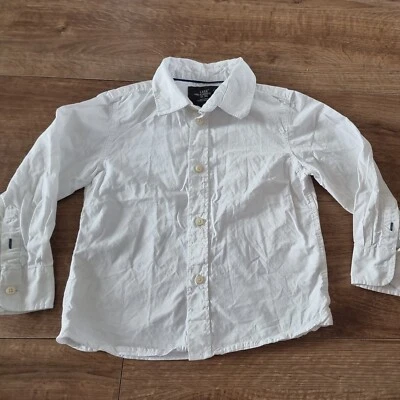 H&M Shirt Boys Long sleeve White BOYS Smart Formal Size 4-5 Years - Image 1 of 3