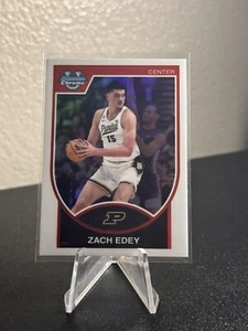 2023/24 Bowman U Chrome Zach Edey 2007 Refractor #07B-28 PUR🔥 - Picture 1 of 4