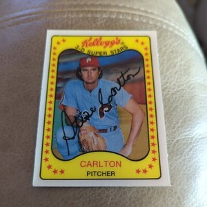 STEVE CARLTON 1981 KELLOGGS 3-D SUPERSTARS CARD # 50