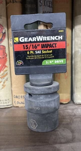 Zahnradschlüssel 84803 3/4" Antrieb, 6 Pt. 15/16 Zoll SAE Schlagschrauberbuchse, Chrom Molybdän  - Bild 1 von 2