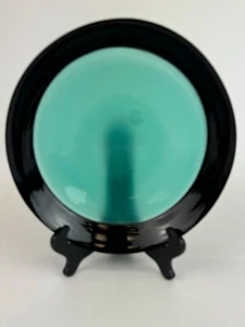 Abstract Artisan Studio Swirl Blown Glass Organic Shape Dish Serving Plate - Picture 1 of 5