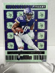 Justin Jefferson 2022 Contenders Winning Ticket Minnesota Vikings - Picture 1 of 2