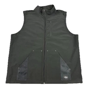 DICKIES STORM Vest Men's Black Sleeveless water resistant Full Zip Jacket Sz XL - Picture 1 of 9