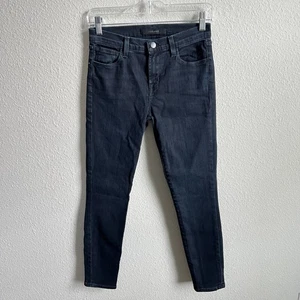 J Brand 835 Crop Skinny Jeans Women's 25 Low Rise Dark Wash Cotton Blend - Picture 1 of 8