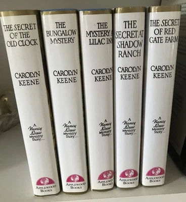 5v Nancy Drew Series Facsimile Editions Applewood HC w/jackets Excellent! 1990s - Image 1 of 3