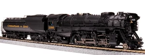 BROADWAY LIMITED 7592 HO CHESAPEAKE & OHIO K-2 MIKADO 1177 16-VC PARAGON4 SOUND - Picture 1 of 3
