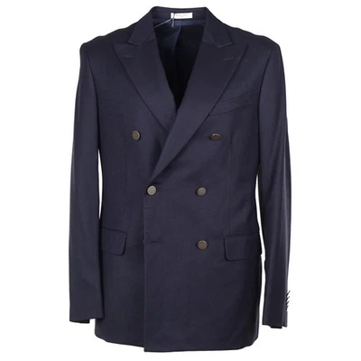 Boglioli Navy Blue Woven Twill Wool Blazer 40R (Eu 50) NWT Sport Coat - Image 1 of 4