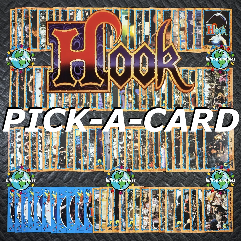 1991 TOPPS HOOK MOVIE PICK-A-CARD 1-99/STICKER 1-11 OR WRAPPER ROBIN WILLIAMS - Image 1 of 1