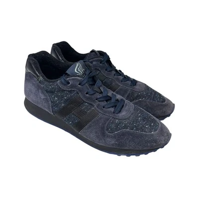 Zapato Deportivo Hogan H86RUN Azul Gamuza S Para Hombres EE. UU. Talla 9 Hecho en Italia Foto 1 de 4