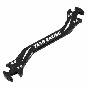 Yeah Racing Aluminium 7075 Turnbuckle Wrench 3mm 4mm 5mm 5.5mm Black - Picture 1 of 4
