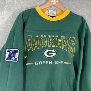 Vintage Green Bay Packers Sweatshirt Crewneck Mens Large NFL Lee Sport 90s - Picture 1 of 8