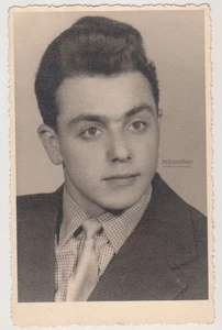 Handsome Young Man Portrait Gay Int Tender Eyes Soft Light Timeless Elegance - Picture 1 of 1