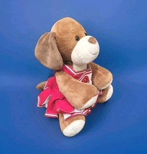 ~Build A Bear BAB Cheerleader PUPPY Dog Plush Toy Stuffed Animal 12" Brown~ - Picture 1 of 12
