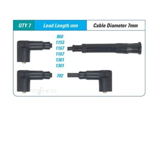 PAT Ignition Lead Set For BMW 323i E30 E21 2.3L M20B23L I6 12V SOHC - ILS-110M - Picture 1 of 1