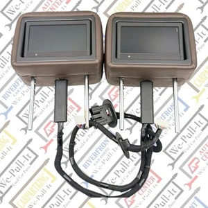2013-2017 INFINITI JX35 QX60 FRONT LEFT RIGHT HEADREST W/ DISPLAY MONITOR OEM - Picture 1 of 18