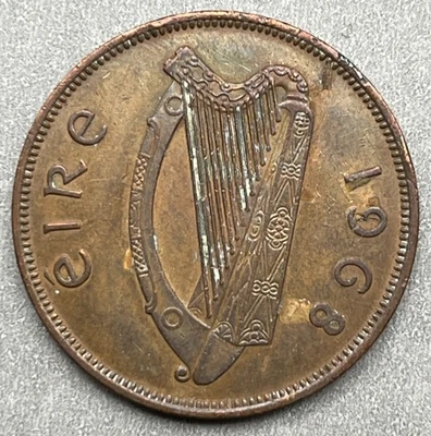 Ireland / 1 Pingin / 1968 / KM#11 / World Coin / (03-0636) - Image 1 of 2