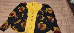 Beautiful Homemade Asian Jacket Yellow And Black - Picture 1 of 10