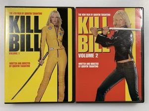 KILL BILL VOLUMES 1&2: DVD MOVIES Tarantino Uma Thurman David Caradine LIKE NEW - Imagen 1 de 2