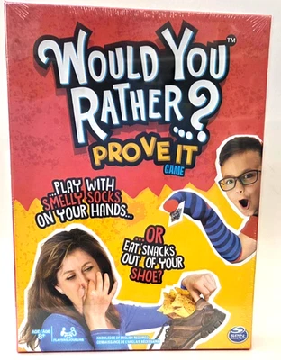 Would You Rather? Prove It Game, Spin Master Ages 8+,3-6 Players, New & Sealed - Image 1 of 4
