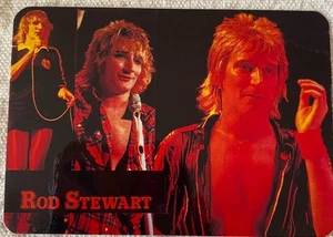 ⭕VTG Tarjeta Bolsillo Calendario 1986 ROD STEWART Portugal Grupo Música Cantante - Imagen 1 de 2