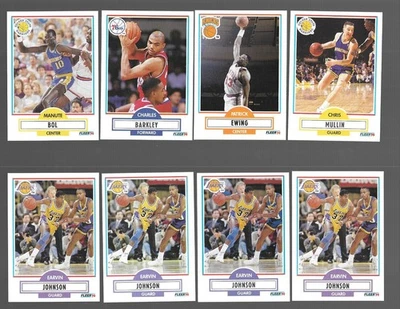 Lote de manute Fleer Magic Johnson Charles Barkley Patrick Ewing Chris Mullin 1990 Foto 1 de 2