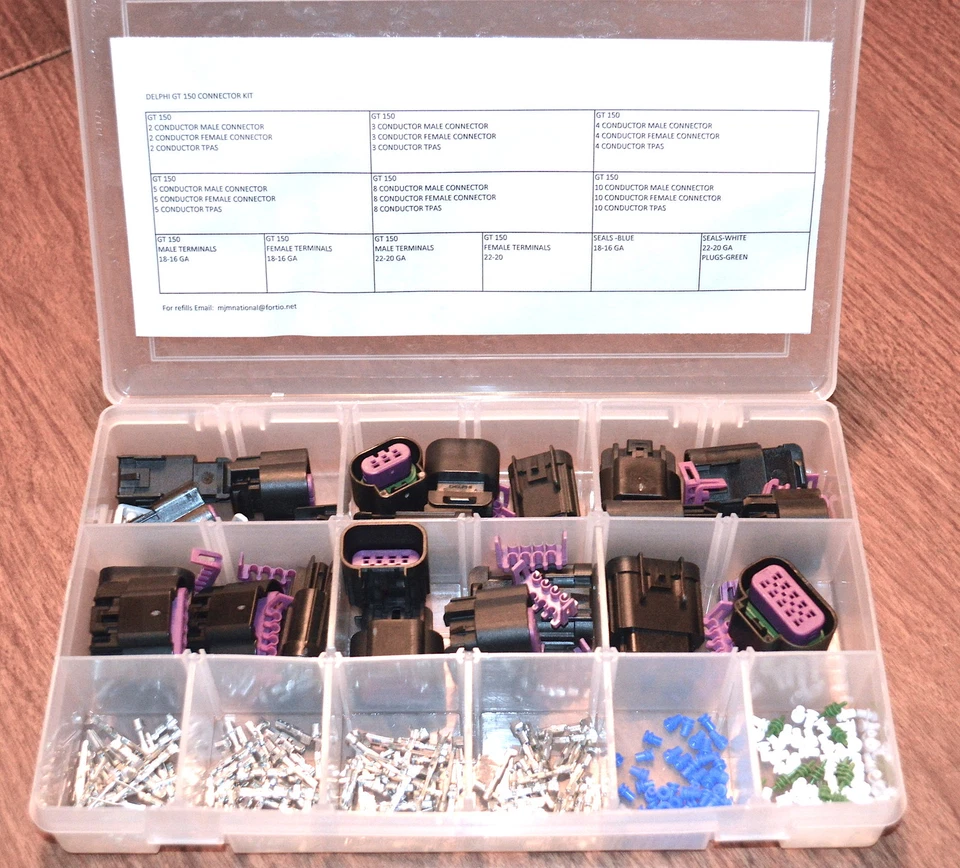 DELPHI GT 150 SERIES CONNECTOR STARTER KIT  METRIPACK 257 PCS - Image 1 of 1