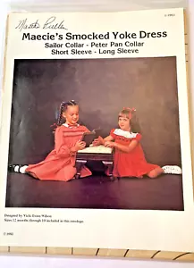 Martha Pullen Smocked Dress pattern by Maecie w/ Picture Smocking by K. McMakin - Picture 1 of 8